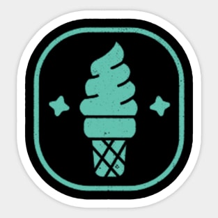 In The Winter We Eat Ice Cream Sticker